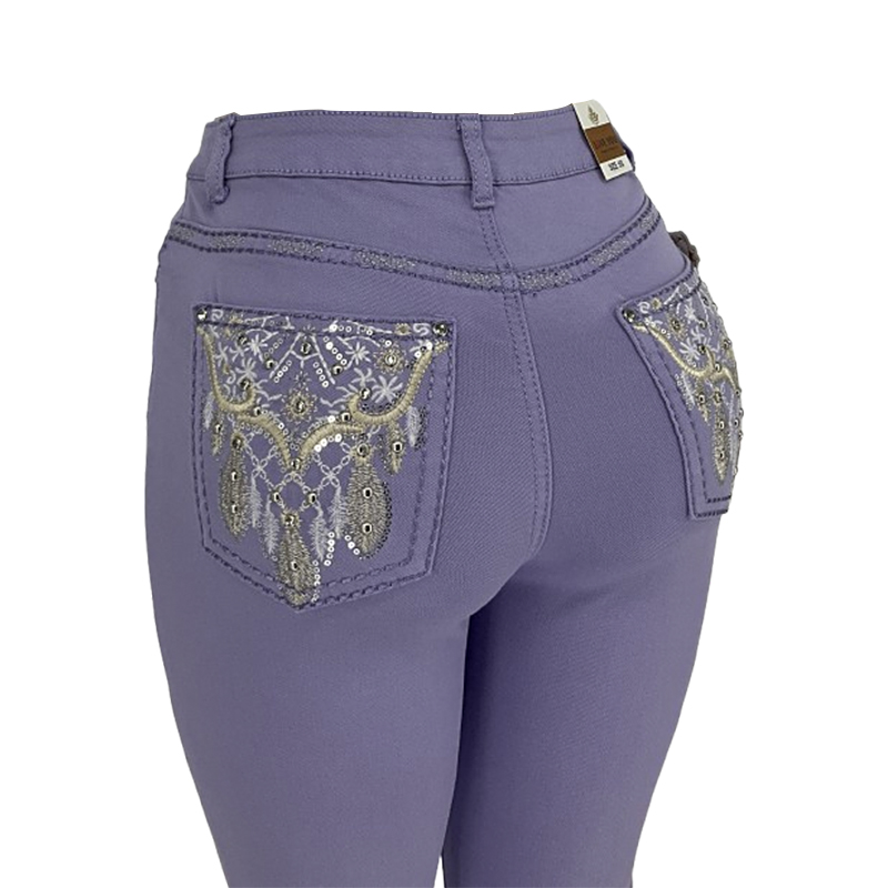 女人的颜色喇叭形裤子002