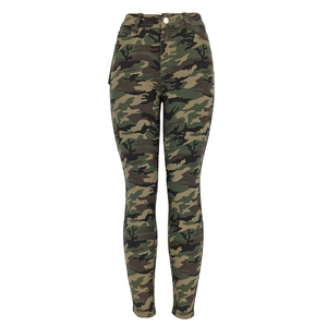 妇女的颜色倾斜裤子002