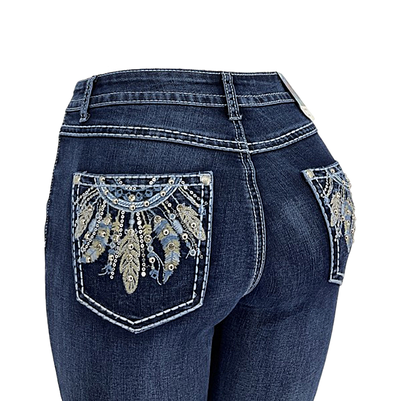 女人的厚牛仔裤012