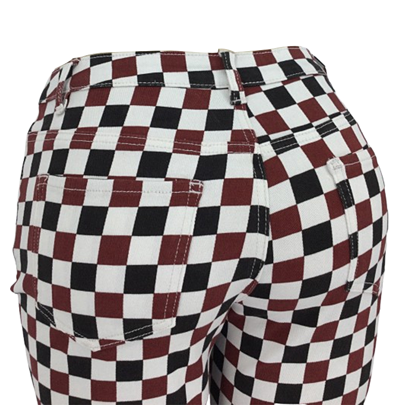 女人的颜色喇叭形裤子001