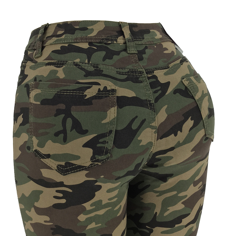 妇女的颜色倾斜裤子002