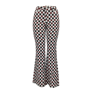 女人的颜色喇叭形裤子001